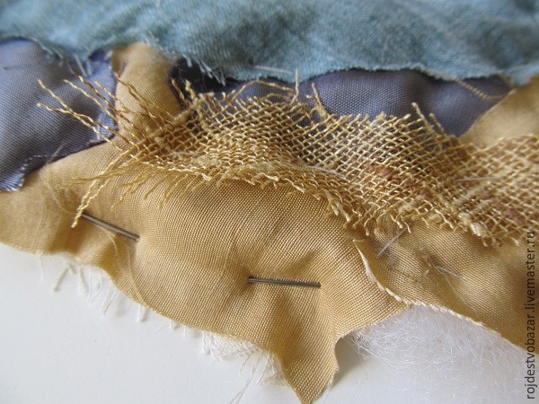 Делаем текстильное колье в технике крейзи: часть 1