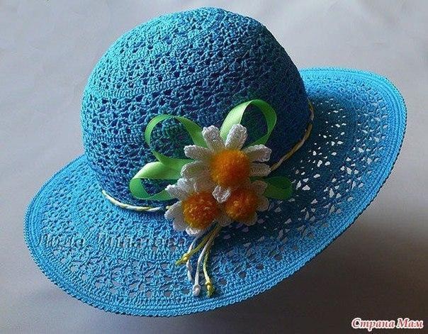 Шляпка крючком