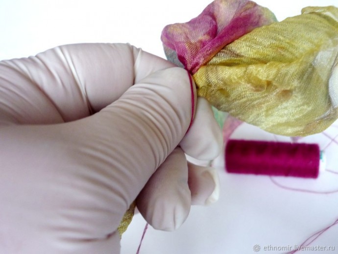 Мастер-класс по изготовлению броши "Тюльпан" из шёлка: часть 3