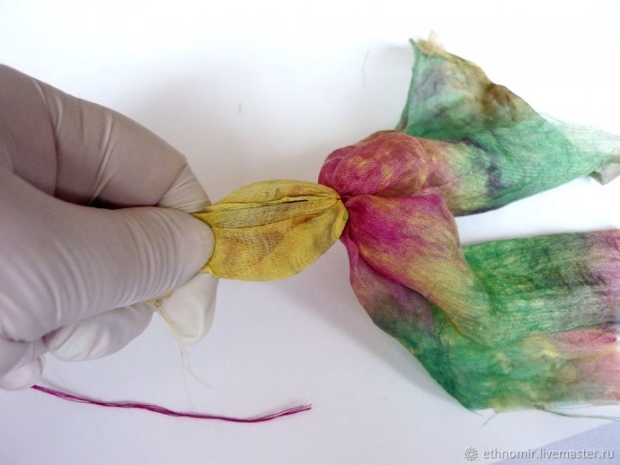 Мастер-класс по изготовлению броши "Тюльпан" из шёлка: часть 4