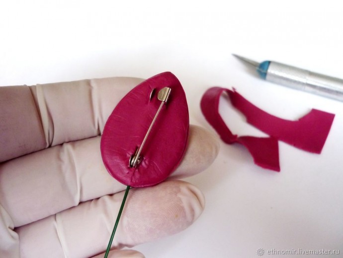 Мастер-класс по изготовлению броши "Тюльпан" из шёлка: часть 2