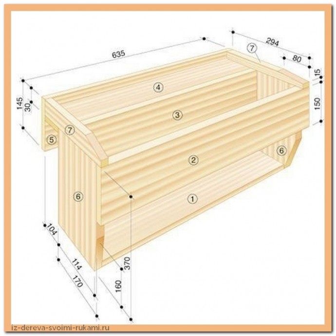 Полка-ящик для балкона своими руками