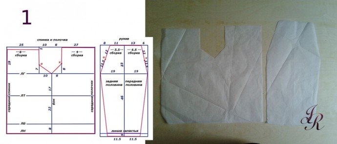 Шьём летний комплект "Машенька" в славянском стиле за 1 день: часть 1