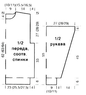 ​Мужской свитер спицами с узором ромбами