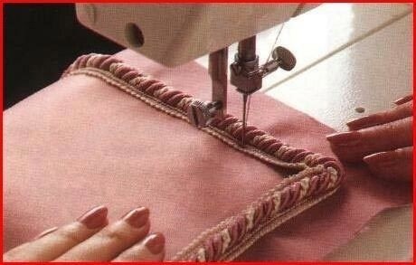 Как пристрочить тесьму