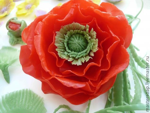 Мастер-класс мыльного букета "Цветочная поляна": часть 1