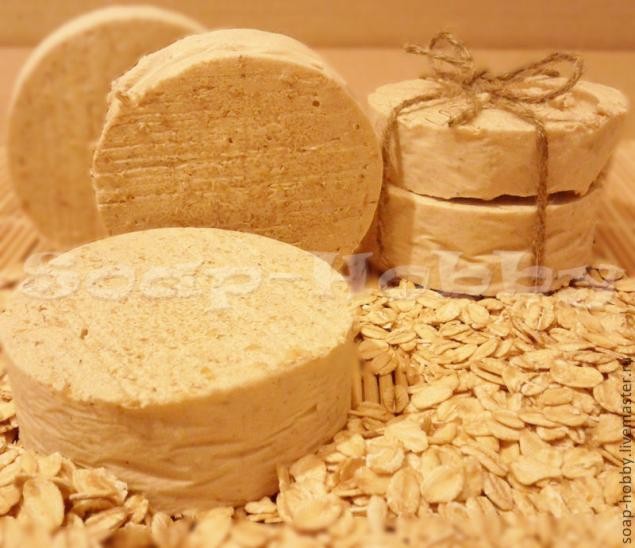 Молочное мыло с нуля с добавлением мёда и овсянки: часть 2