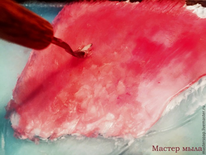 Мастер-класс по мыльной картине "Снегирь": часть 5