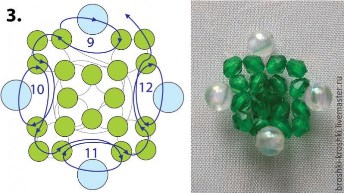 Плетём из бисера симпатичные новогодние сувениры: часть 3