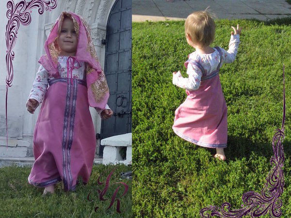 Шьём летний комплект "Машенька" в славянском стиле за 1 день: часть 2