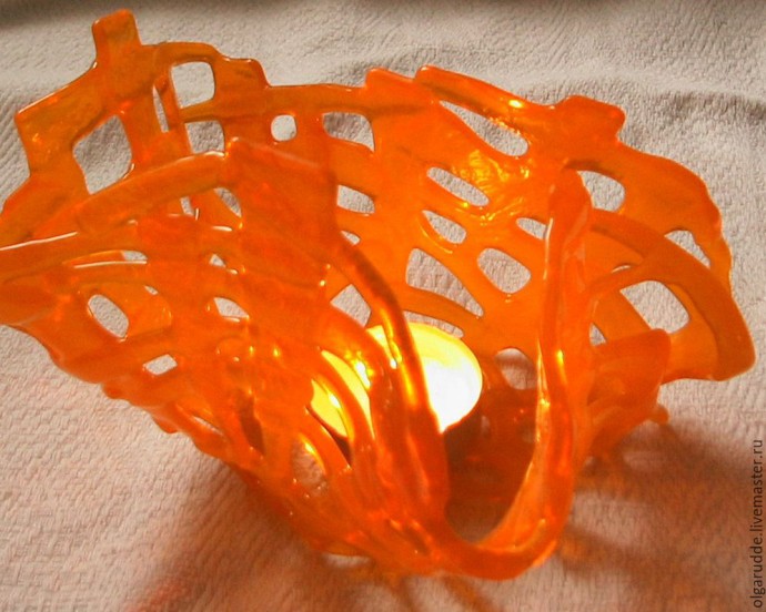 Создаем подсвечник из цветного стекла в технике фьюзинг: часть 4