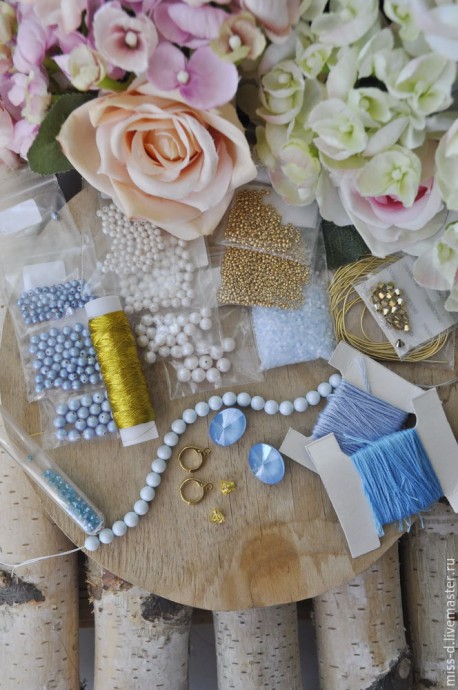 Создаем серьги «Розы Рококо» с c кристаллами Swarovski: часть 1