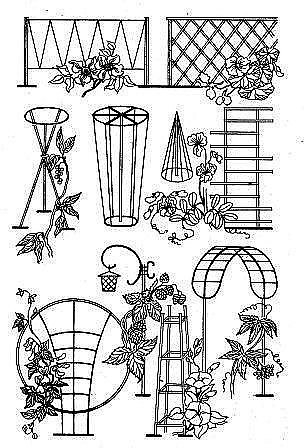 Деревянные опоры для цветов. Как вам идеи?