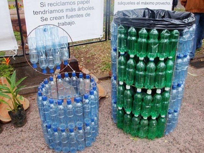 Поделки из пластиковых бутылок для дома и дачи, новые фото идеи