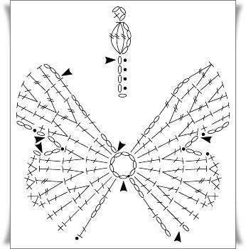 Вязаные бабочки