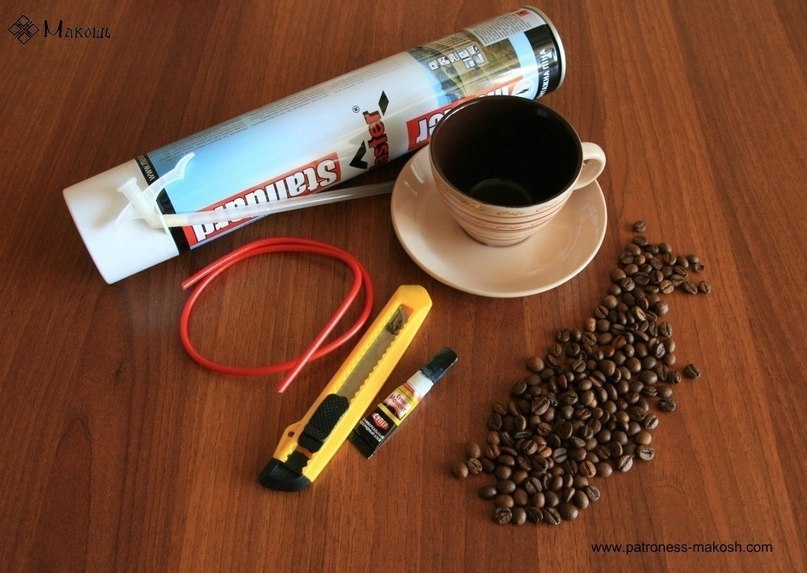 Парящая чашка с кофе ( этапы изготовления):