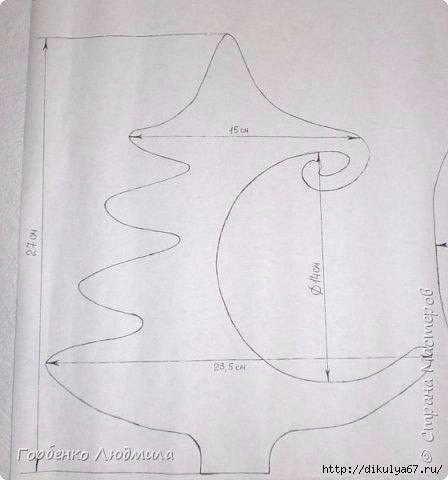 Елочка из фанеры или картона